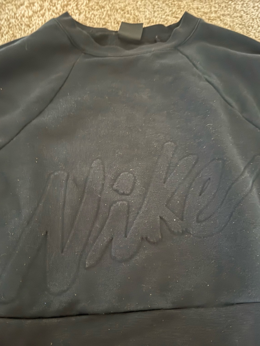 Nike Black Embossed Logo Sweatshirt